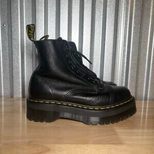 Dr. Martens Women's Sinclair Leather Platform Boots removable zipper US W 9